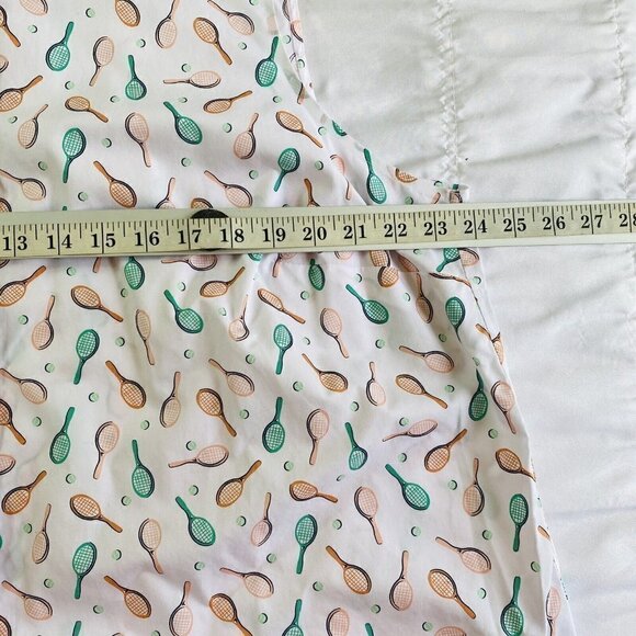 Lands End White Tennis Print Sleeveless Shirt 20W - Picture 7 of 9